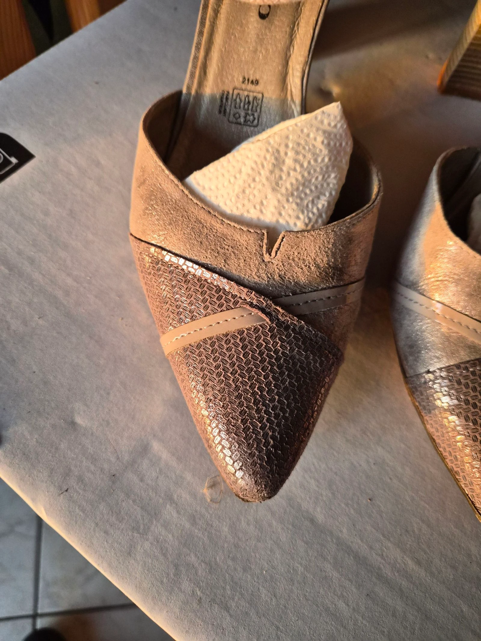 Zapatos plateados de tacón Geo Reino talla 39 – photo 3